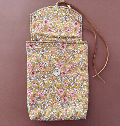 Mustard Floral Book Sleeve